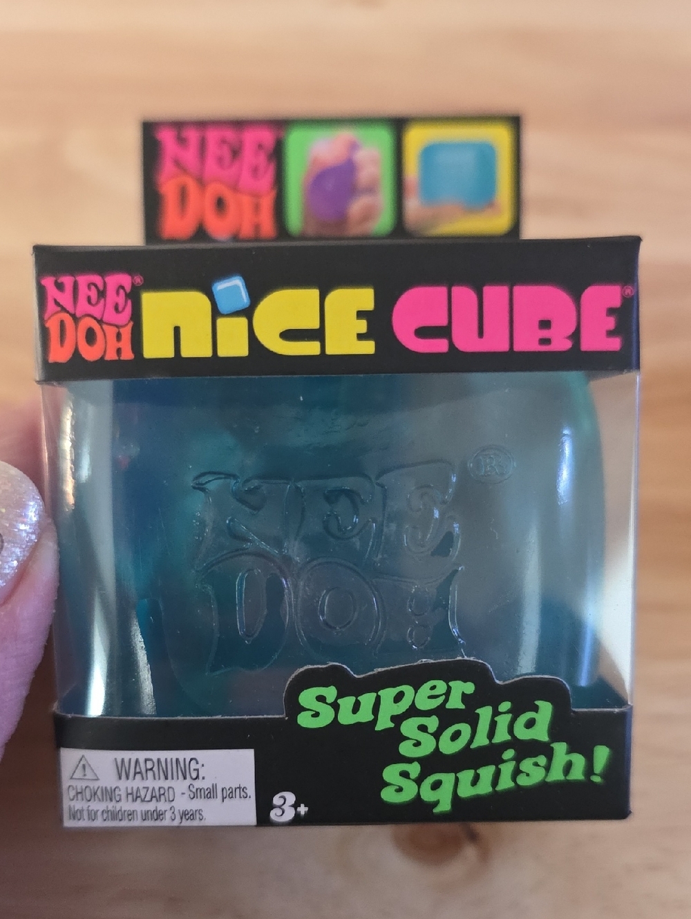 ✨NEW✨NeeDoh Nice Cube - Blue Squishy Hard To Find!